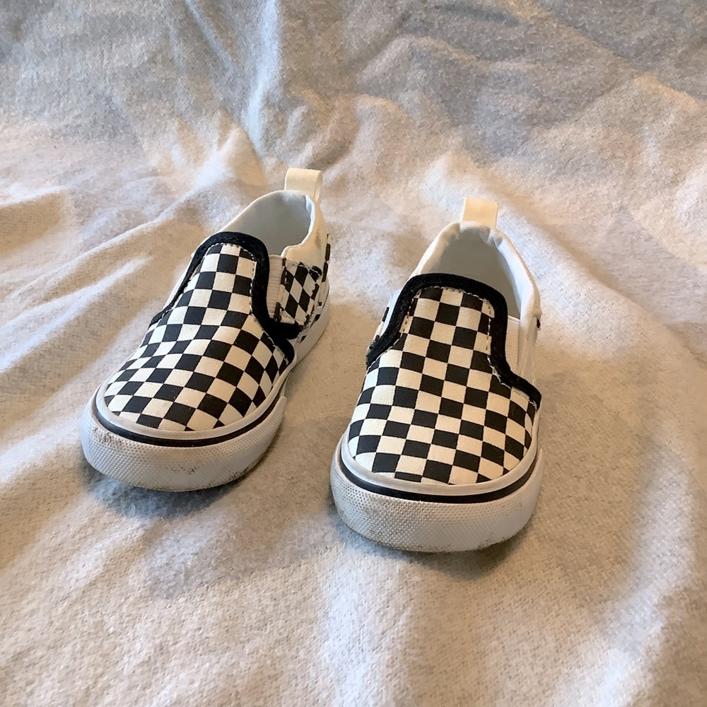 Vans Classic Checkerboard Slip-On Shoes Toddler size 7